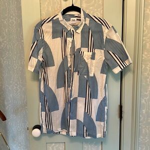 Zara patterned button down
